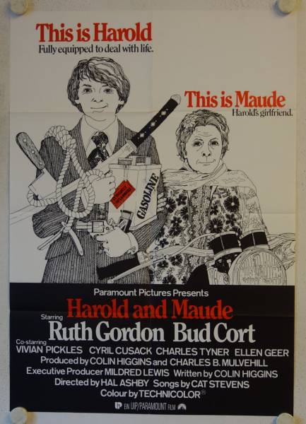 Harold und Maude originales deutsches Filmplakat (R80s)